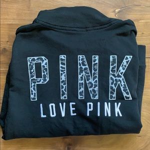 Victoria secret pink black sweatshirt